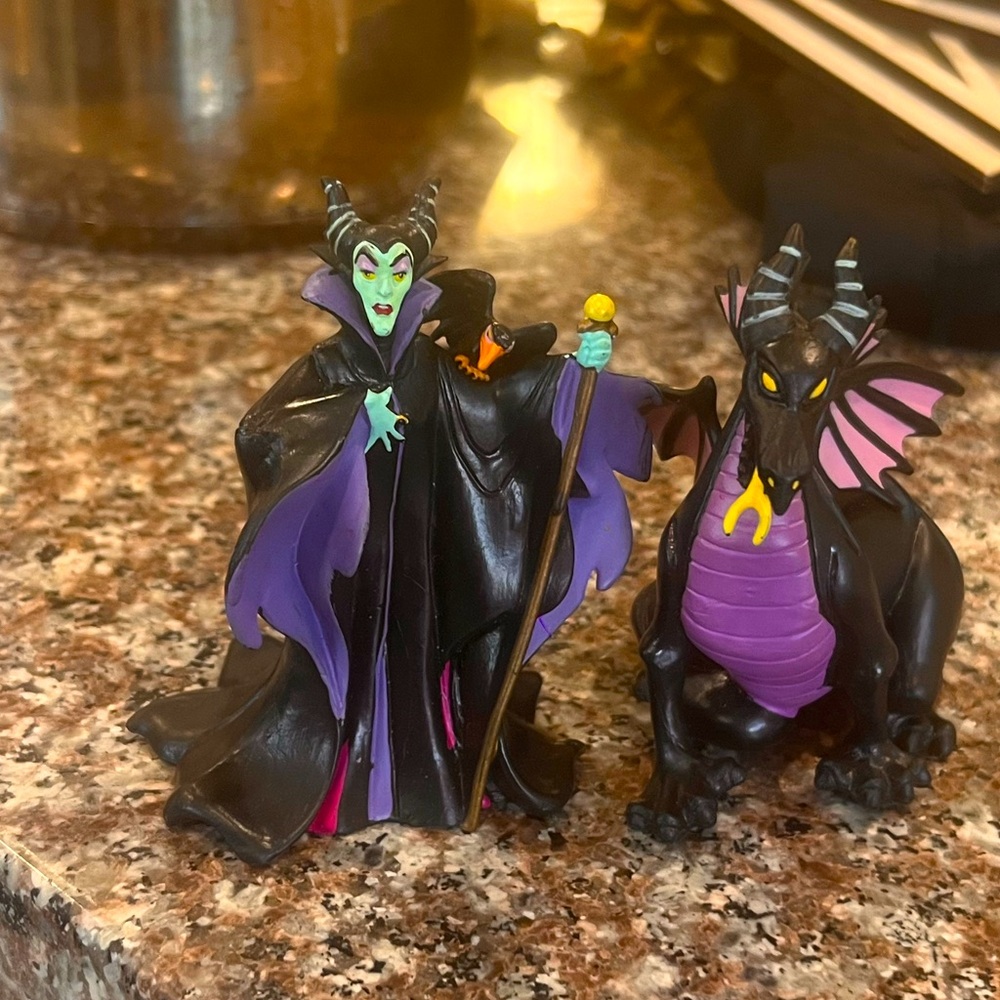 Maleficent Cake Topper/ Play Toy Set